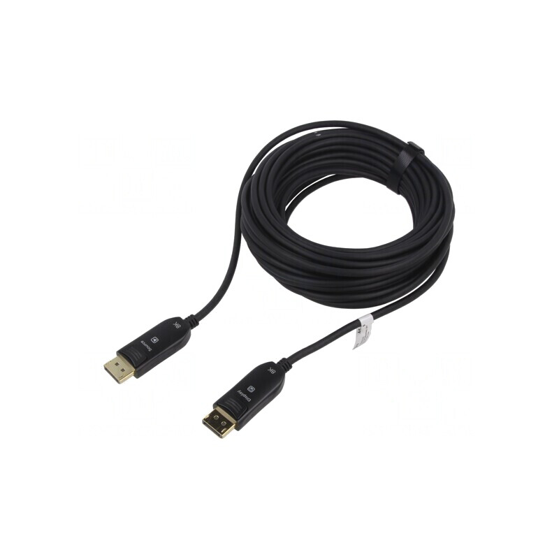 Cablu DisplayPort 2.0 Optic 10m Negru HDCP 2.2 | Electronic-mag.ro | Componente Electronice