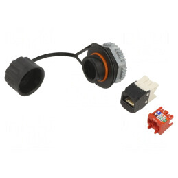 Soclu RJ45 Cat 5e 8p8c Rotativ IAEBH5E | Electronic-mag.ro | Componente Electronice