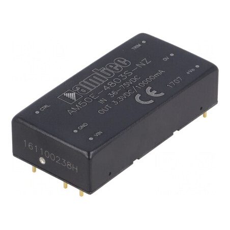 Convertor DC/DC 33W 36-75V la 3.3V 10A 2x1 | Electronic-mag.ro | Componente Electronice
