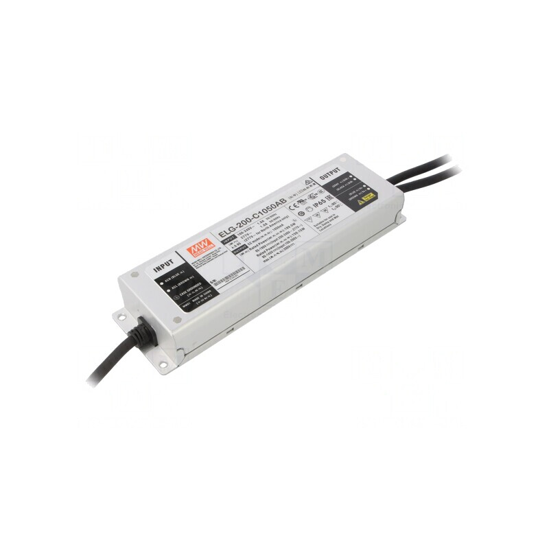 Alimentator LED 199.5W IP65 95-190VDC 525-1050mA | Electronic-mag.ro | Componente Electronice Alimentator LED 199.5W IP65 95-190VDC 525-1050mA | Electronic-mag.ro | Componente Electronice