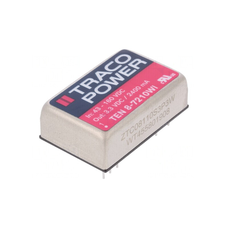Convertor DC/DC 8W 43-160V la 3,3V 2400mA | Electronic-mag.ro | Componente Electronice