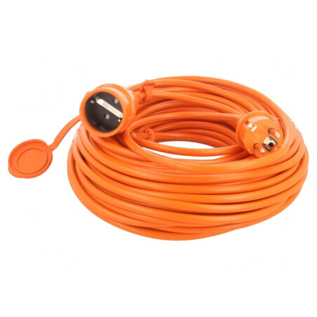 Prelungitor alimentare 30m portocaliu 3x1,5mm2 | Electronic-mag.ro | Componente Electronice