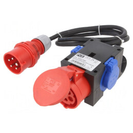 Conector de Alimentare AC Trifazat 16A 400V IP44 | Electronic-mag.ro | Componente Electronice