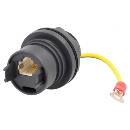 Conector RJ45 Cuplă Ecranat Push-Pull Buccaneer 6000 Cat 5e | Electronic-mag.ro | Componente Electronice