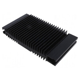 Radiator extrudat cu aripioare negru 120x218x37mm | Electronic-mag.ro | Componente Electronice