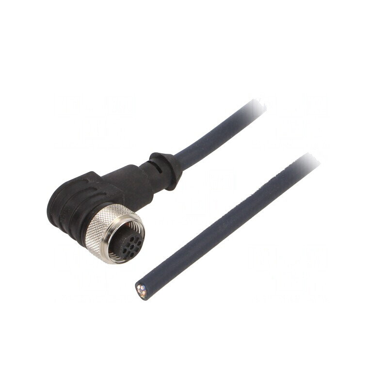Cablu de conectare M12 5 pini unghi 10m 60VAC 4A mamă | Electronic-mag.ro | Componente Electronice