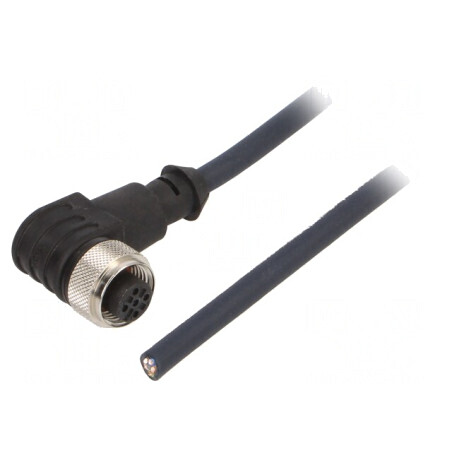 Cablu de conectare M12 5 pini unghi 10m 60VAC 4A mamă | Electronic-mag.ro | Componente Electronice