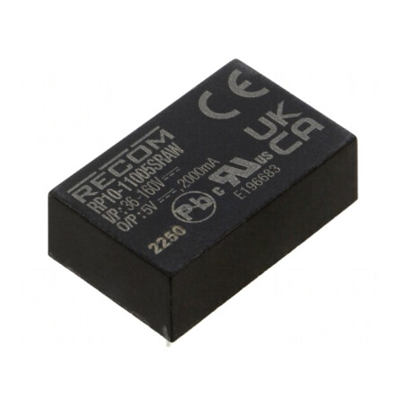 Convertor DC/DC 10W 36-160V la 5V 2A DIP24 | Electronic-mag.ro | Componente Electronice