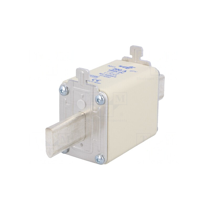 Siguranță gPV 200A 1000VDC NH1 Industrială Ceramică | Electronic-mag.ro | Componente Electronice
