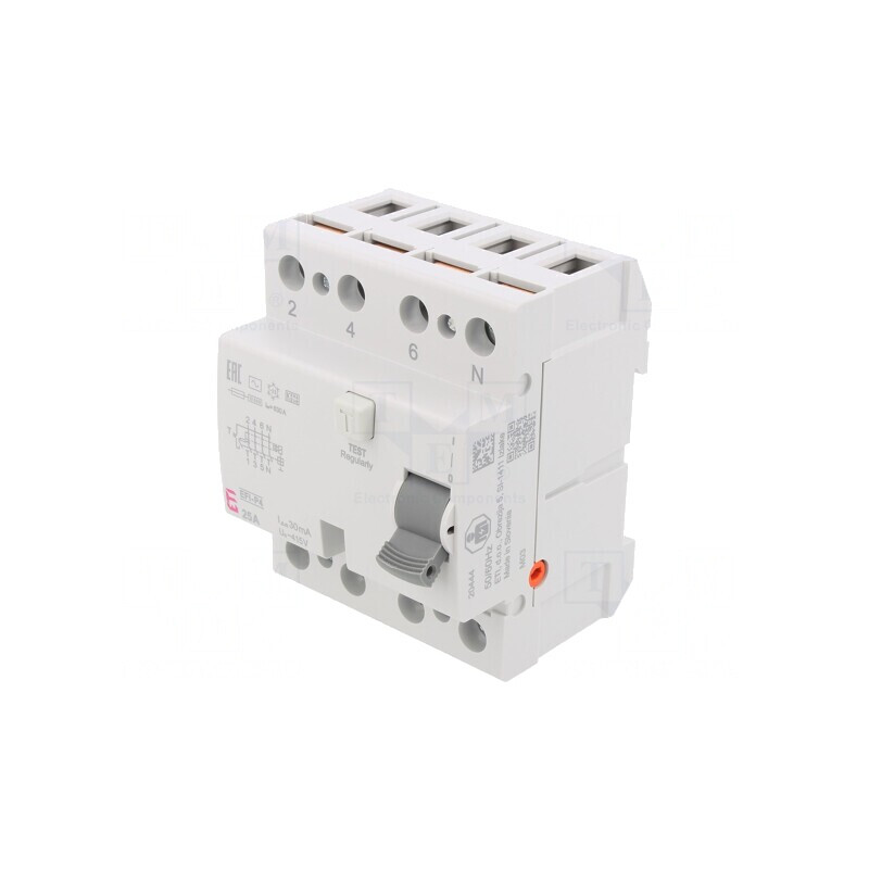 Întrerupător diferențial 25A 30mA 4P 230/400V | Electronic-mag.ro | Componente Electronice