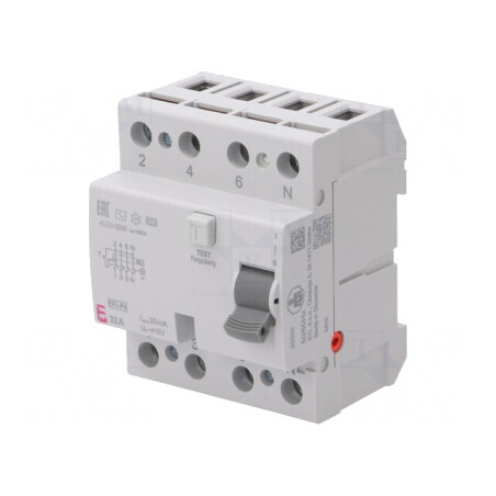 Întrerupător diferențial 32A 30mA 4P 230V/400V | Electronic-mag.ro | Componente Electronice