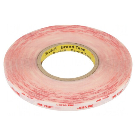 Bandă adezivă acrilică transparentă 12mm x 33m | Electronic-mag.ro | Componente Electronice