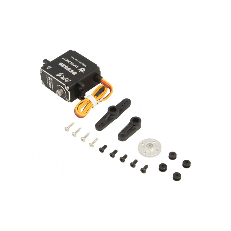 Servomecanism Digital Metalic 360° 4.8-7.4V | Electronic-mag.ro | Componente Electronice