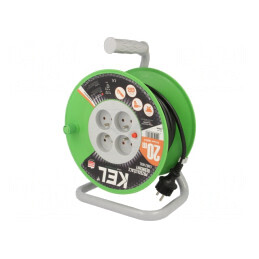 Prelungitor Electric cu 4 Prize, PVC Negru, 3x1.5mm² | Electronic-mag.ro | Componente Electronice