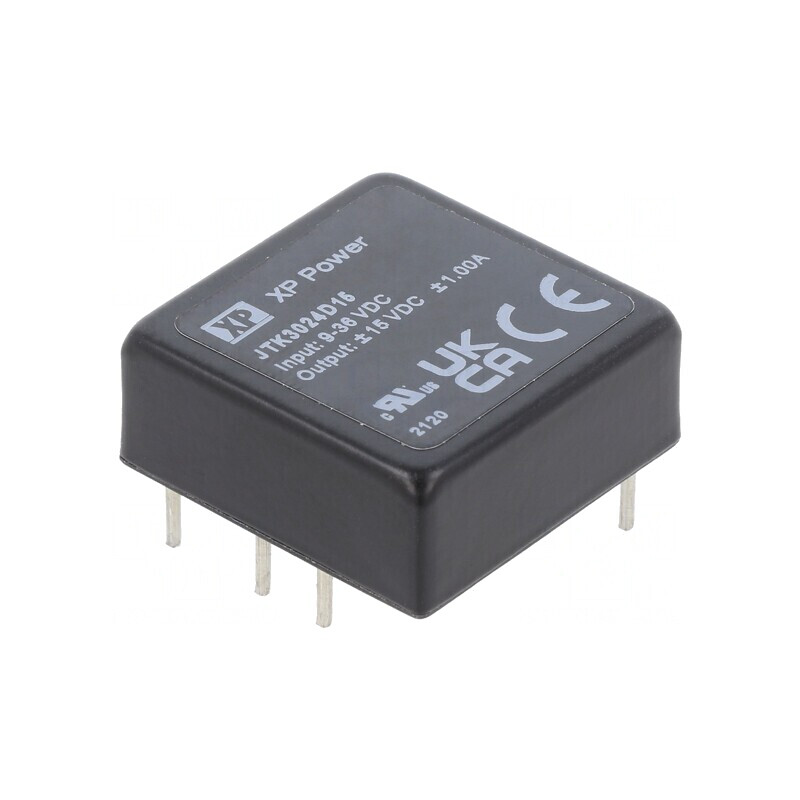 Convertor DC/DC 30W 9-36V la 15V/-15V THT | Electronic-mag.ro | Componente Electronice