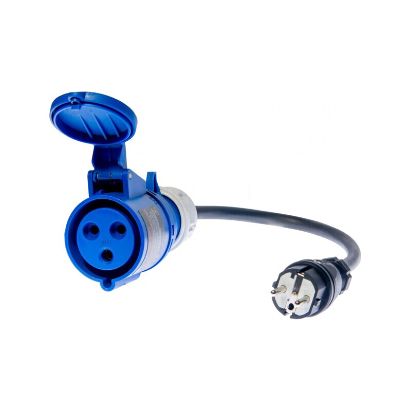 Adaptor priză monofazat 32A ştecăr EU 265V IP40 | Electronic-mag.ro | Componente Electronice Adaptor priză monofazat 32A ştecăr EU 265V IP40 | Electronic-mag.ro | Componente Electronice