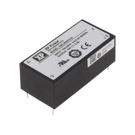 Convertor AC/DC 30W 12VDC EML30US12-E | Electronic-mag.ro | Componente Electronice