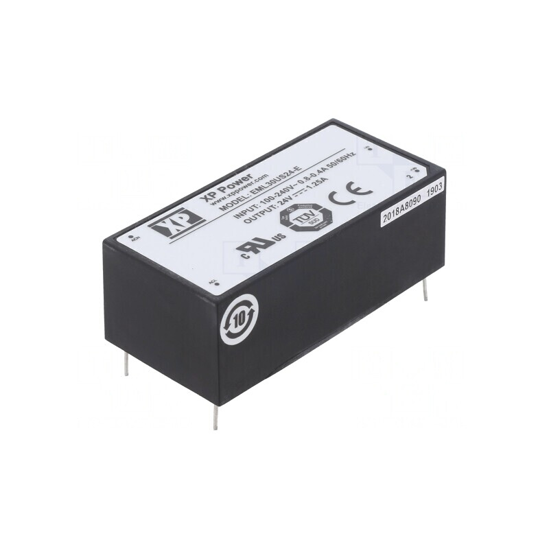 Convertor AC/DC 30W 24VDC EML30US24-E | Electronic-mag.ro | Componente Electronice
