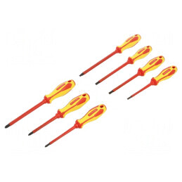 Set Șurubelnițe Izolate Phillips și Plate, 7 Bucăți | Electronic-mag.ro | Componente Electronice