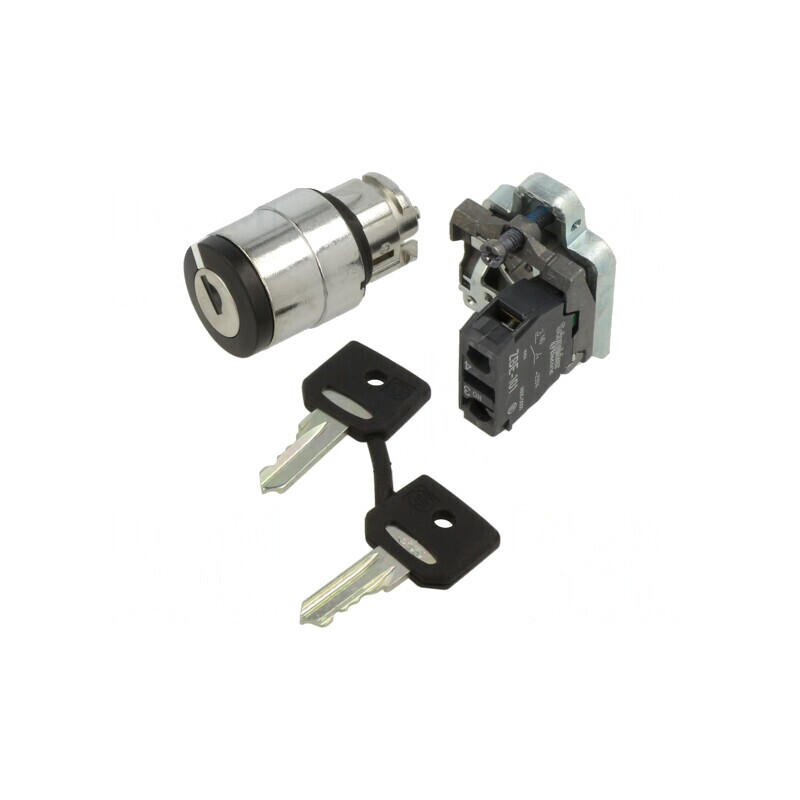 Comutator rotativ cu cheie 22mm 2 NO negru XB4BG21 | Electronic-mag.ro | Componente Electronice Comutator rotativ cu cheie 22mm 2 NO negru XB4BG21 | Electronic-mag.ro | Componente Electronice