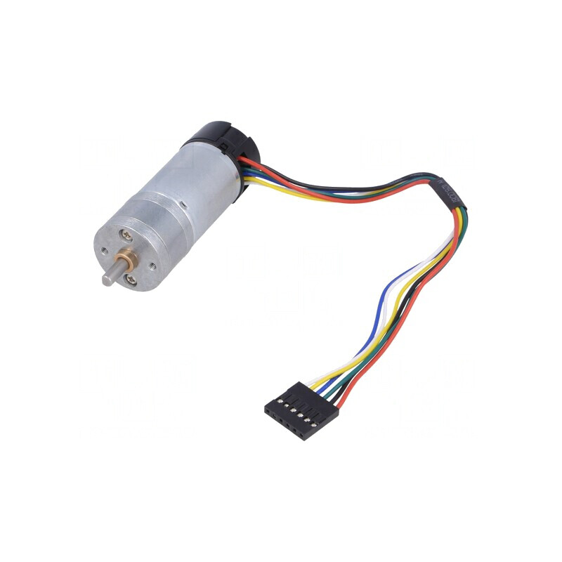Motor DC cu codificator 12V 20.4:1 METAL GEARMOTOR 25DX65L | Electronic-mag.ro | Componente Electronice