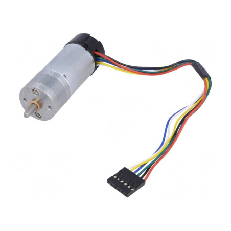 Motor DC cu codificator 12V 20.4:1 METAL GEARMOTOR 25DX65L | Electronic-mag.ro | Componente Electronice