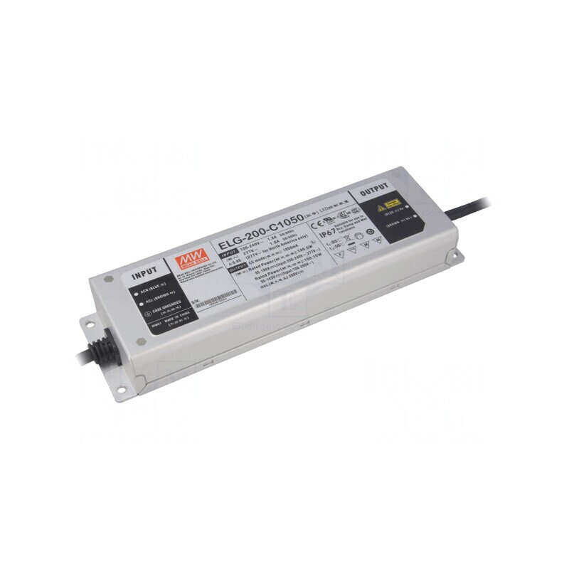 Alimentator LED 199,5W IP67 1050mA | Electronic-mag.ro | Componente Electronice