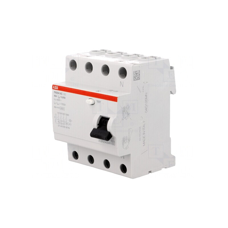 Întrerupător diferenţial 63A 30mA 4P IP20 | Electronic-mag.ro | Componente Electronice