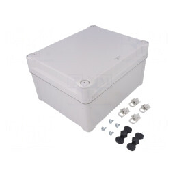Carcasă Universală Policarbonat Gri 194x241x127mm | Electronic-mag.ro | Componente Electronice