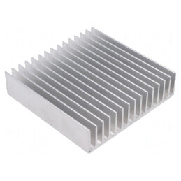 Radiator Aluminiu 100mm x 100mm x 25mm 1.85K/W | Electronic-mag.ro | Componente Electronice