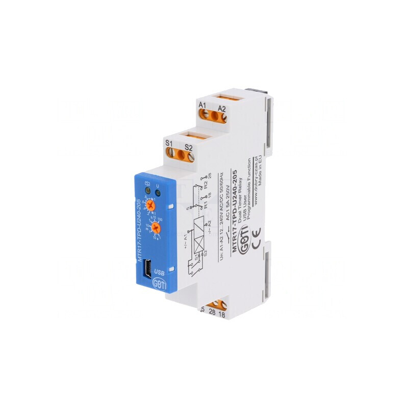 Timer Programabil 1s-100h SPDT 250VAC/5A 12-240V | Electronic-mag.ro | Componente Electronice