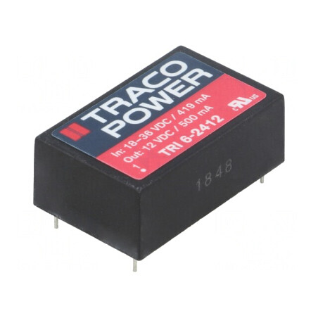 Convertor DC/DC 6W 18-36V la 12V 500mA DIP24 | Electronic-mag.ro | Componente Electronice