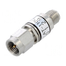 Atenuator SMA tată-mamă 50Ω PTFE aurit AT-110V | Electronic-mag.ro | Componente Electronice