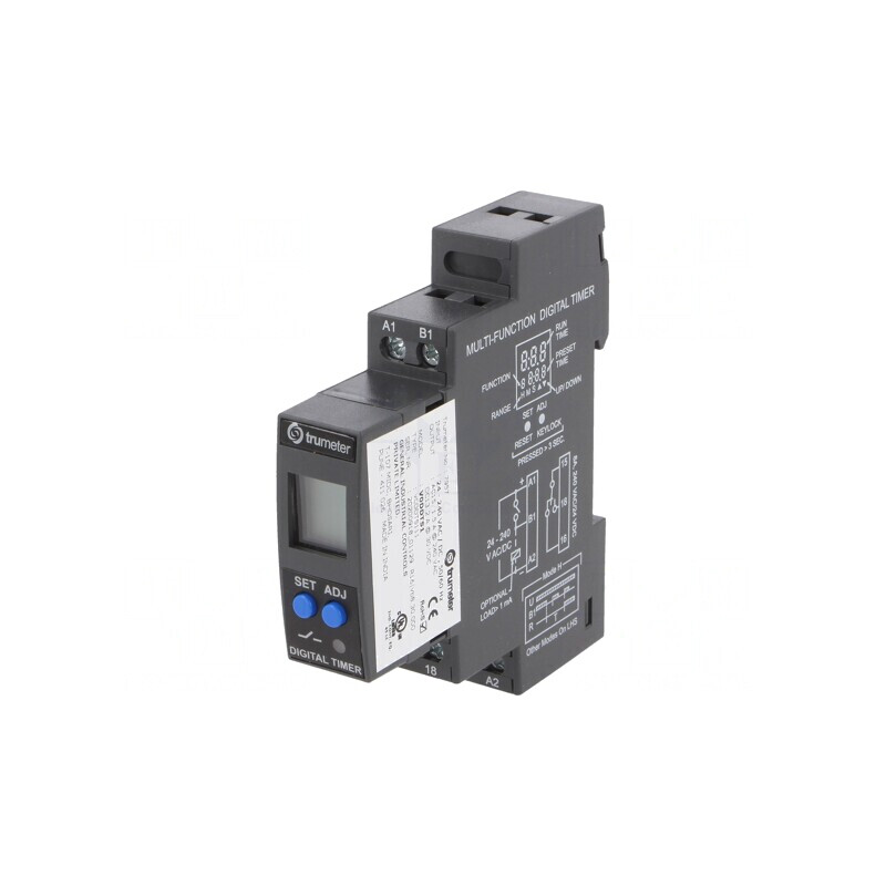 Timer Programabil cu Afișaj LCD 24-240V AC/DC | Electronic-mag.ro | Componente Electronice