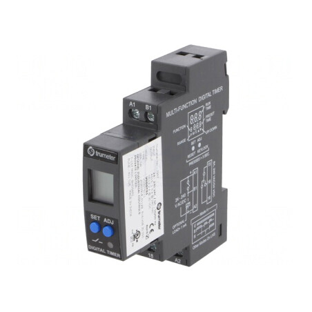 Timer Programabil cu Afișaj LCD 24-240V AC/DC | Electronic-mag.ro | Componente Electronice