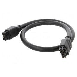 Cablu | Mega-Fit | mamă | PIN: 10 | Lung: 1m | 10A | Izolaţie: PVC | aurit | 2451361010
