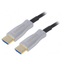 Cablu HDMI 2.0 Optic 10m Negru | Electronic-mag.ro | Componente Electronice