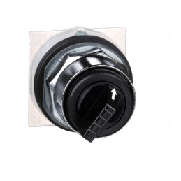 Comutator Rotativ Negru 30mm 2 Poziții | Electronic-mag.ro | Componente Electronice