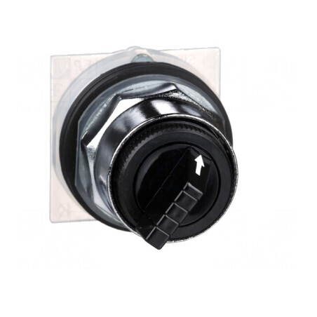 Comutator Rotativ Negru 30mm 2 Poziții | Electronic-mag.ro | Componente Electronice