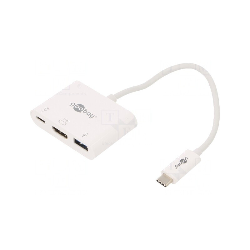 Adaptor HDMI 2.0 USB 3.0 0,15m Alb 60W | Electronic-mag.ro | Componente Electronice Adaptor HDMI 2.0 USB 3.0 0,15m Alb 60W | Electronic-mag.ro | Componente Electronice