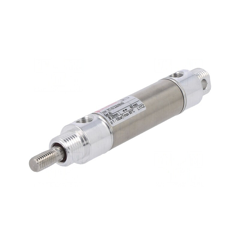 Cilindru pneumatic rotund 20mm x 40mm | Electronic-mag.ro | Componente Electronice