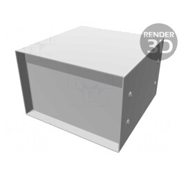 Carcasă din oțel cu panou 152x152x102 mm | Electronic-mag.ro | Componente Electronice