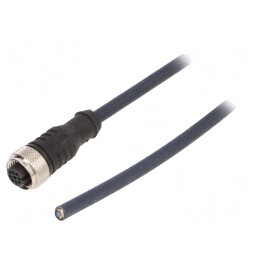 Cablu de conectare M12 5 pini 10m IP69K 60VAC 4A | Electronic-mag.ro | Componente Electronice