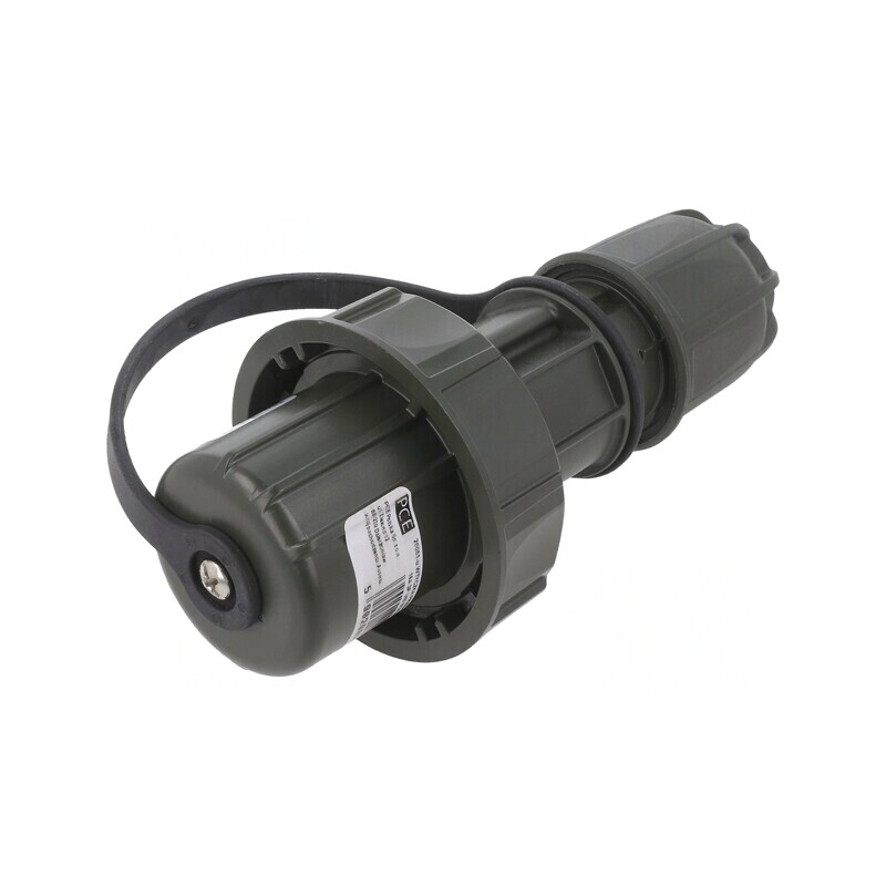 Conector alimentare AC verde 250V 16A 2P + PE | Electronic-mag.ro | Componente Electronice