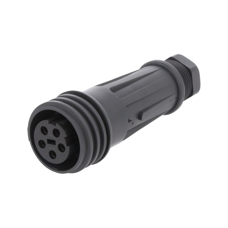 Conector Circular Mufă Mamă 5 PIN Filet Exterior | Electronic-mag.ro | Componente Electronice