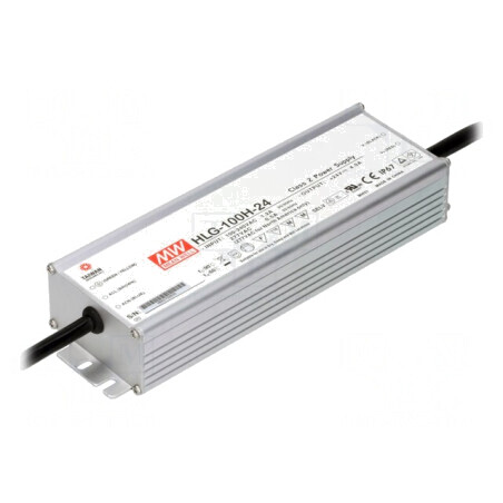 Alimentator LED 100W 24V 4A IP67 HLG-100H-24 | Electronic-mag.ro | Componente Electronice