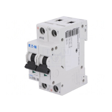Întrerupător de Supracurent 10A 250VDC 2 Poli FAZ-C10/2-DC | Electronic-mag.ro | Componente Electronice