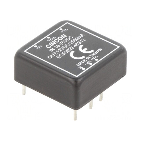 Convertor DC/DC 30W 18-75V la 12V 2500mA | Electronic-mag.ro | Componente Electronice
