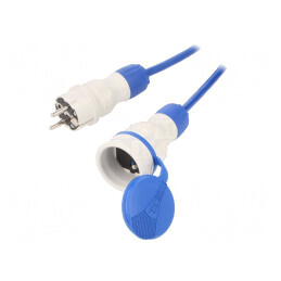 Prelungitor alimentare 15m 16A albastru | Electronic-mag.ro | Componente Electronice