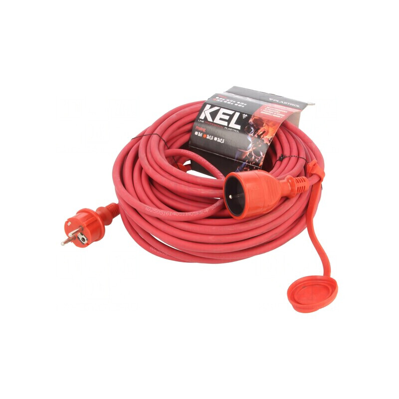 Prelungitor Alimentare 25m 16A Roșu 3x1,5mm2 | Electronic-mag.ro | Componente Electronice